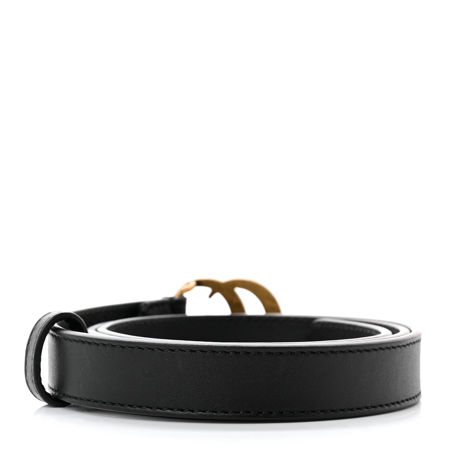 Calfskin Double G 20mm Belt 75 30 Black