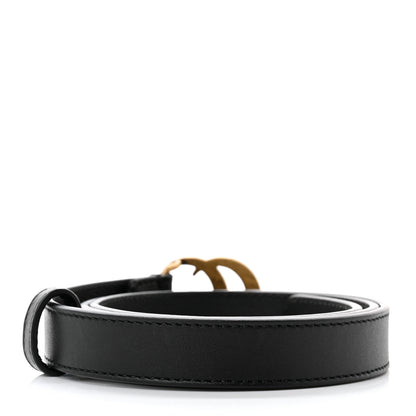 Gucci Calfskin Double G 20mm Belt 75 30 Black 2 of 5