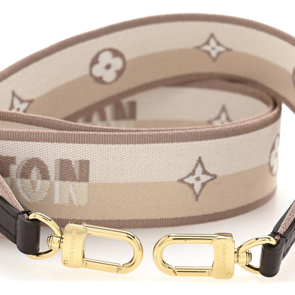 Louis Vuitton Jacquard Speedy Bandouliere 20 Shoulder Strap Beige Brown 3 of 4