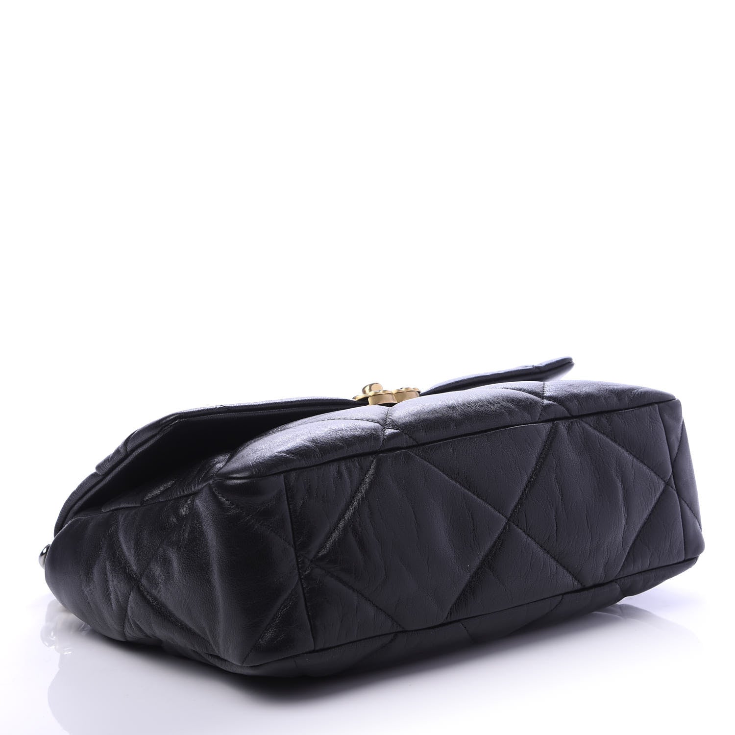 Chanel Lambskin Quilted Large 19 Flap Black 4 of 10