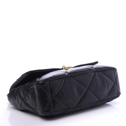Chanel Lambskin Quilted Large 19 Flap Black 4 of 10