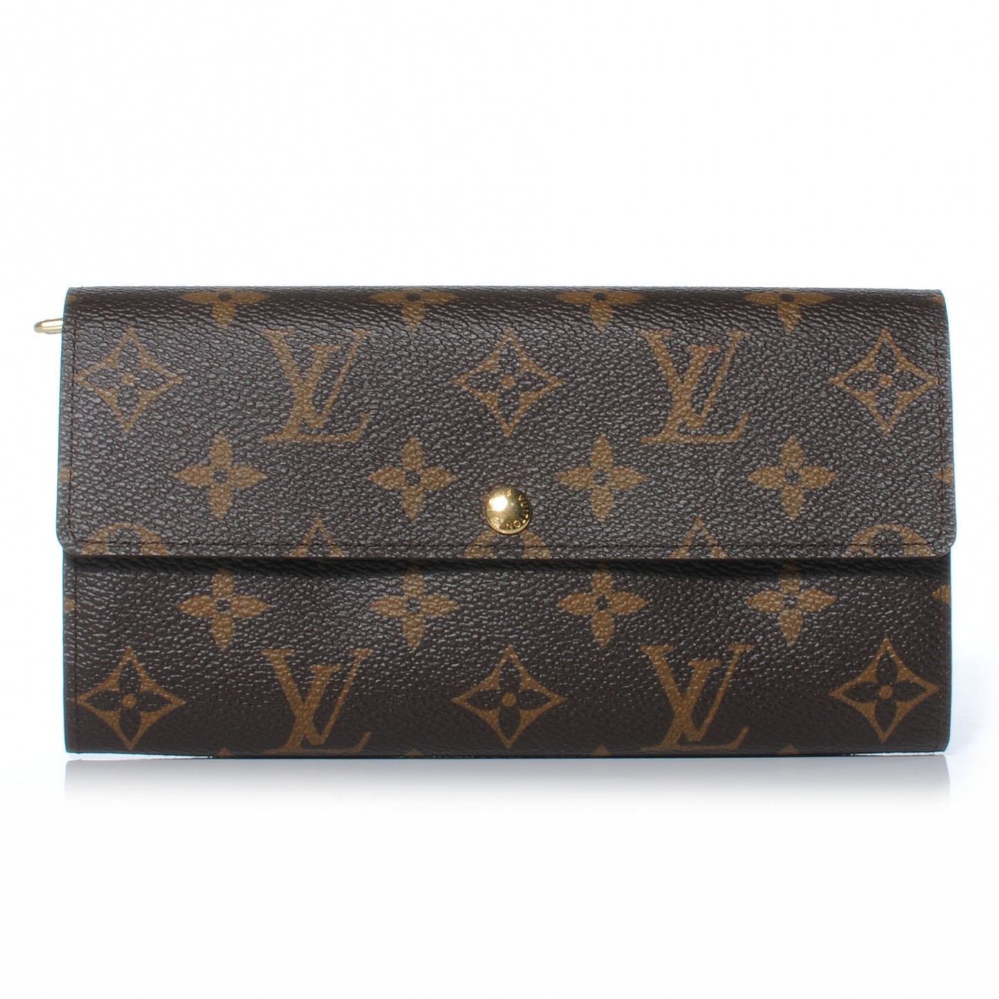 Monogram Leopard Sarah Wallet Blue Infini