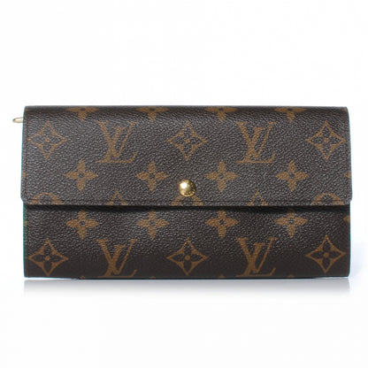 Louis Vuitton Monogram Leopard Sarah Wallet Blue Infini 1 of 7