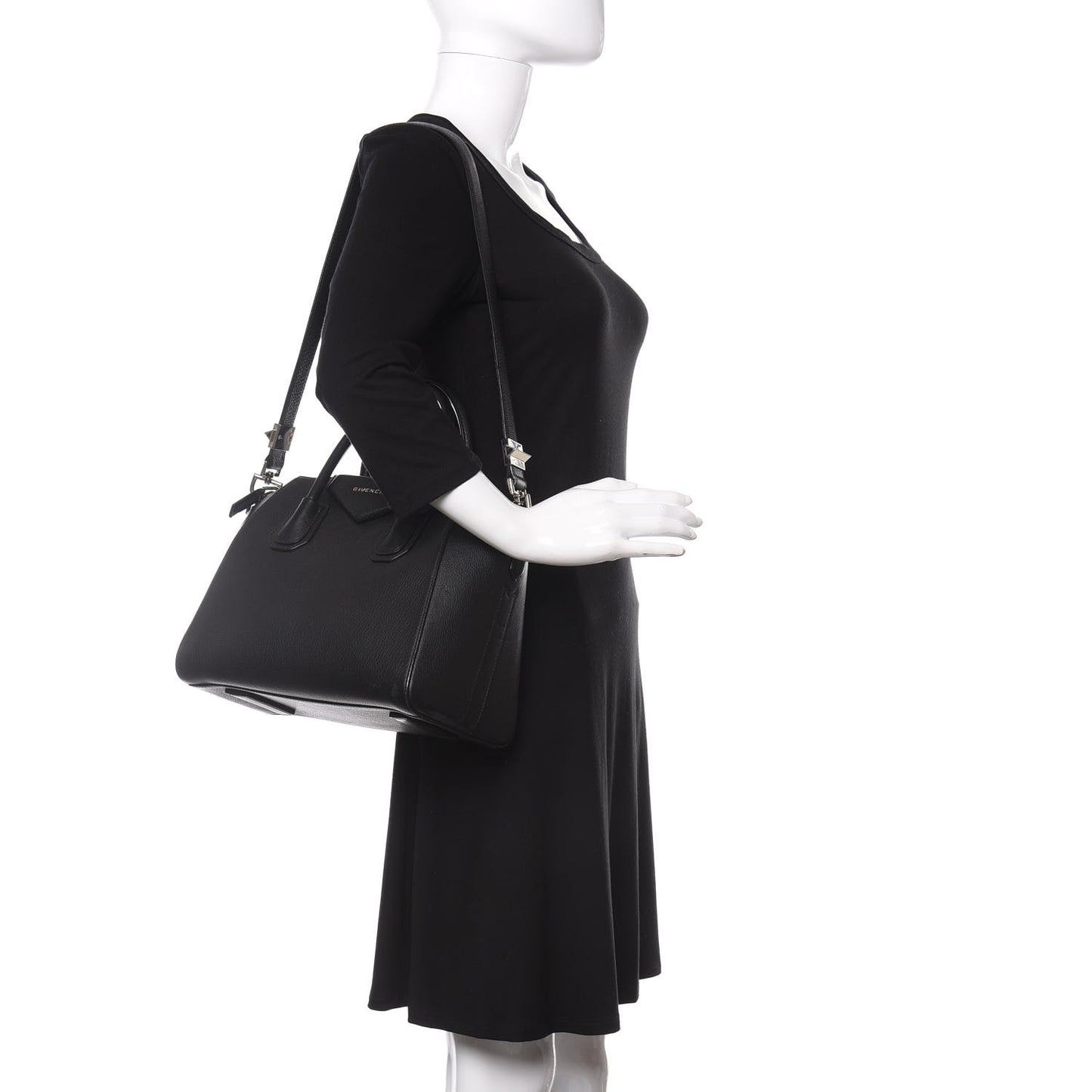 Sugar Goatskin Small Antigona Black