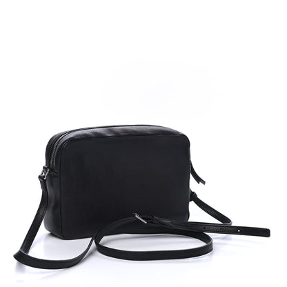Saint Laurent Lambskin Monogram Small Lou Camera Bag Black 2 of 4