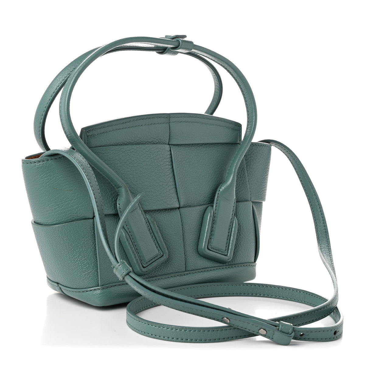 Goatskin Maxi Intrecciato Mini Arco Linoleum
