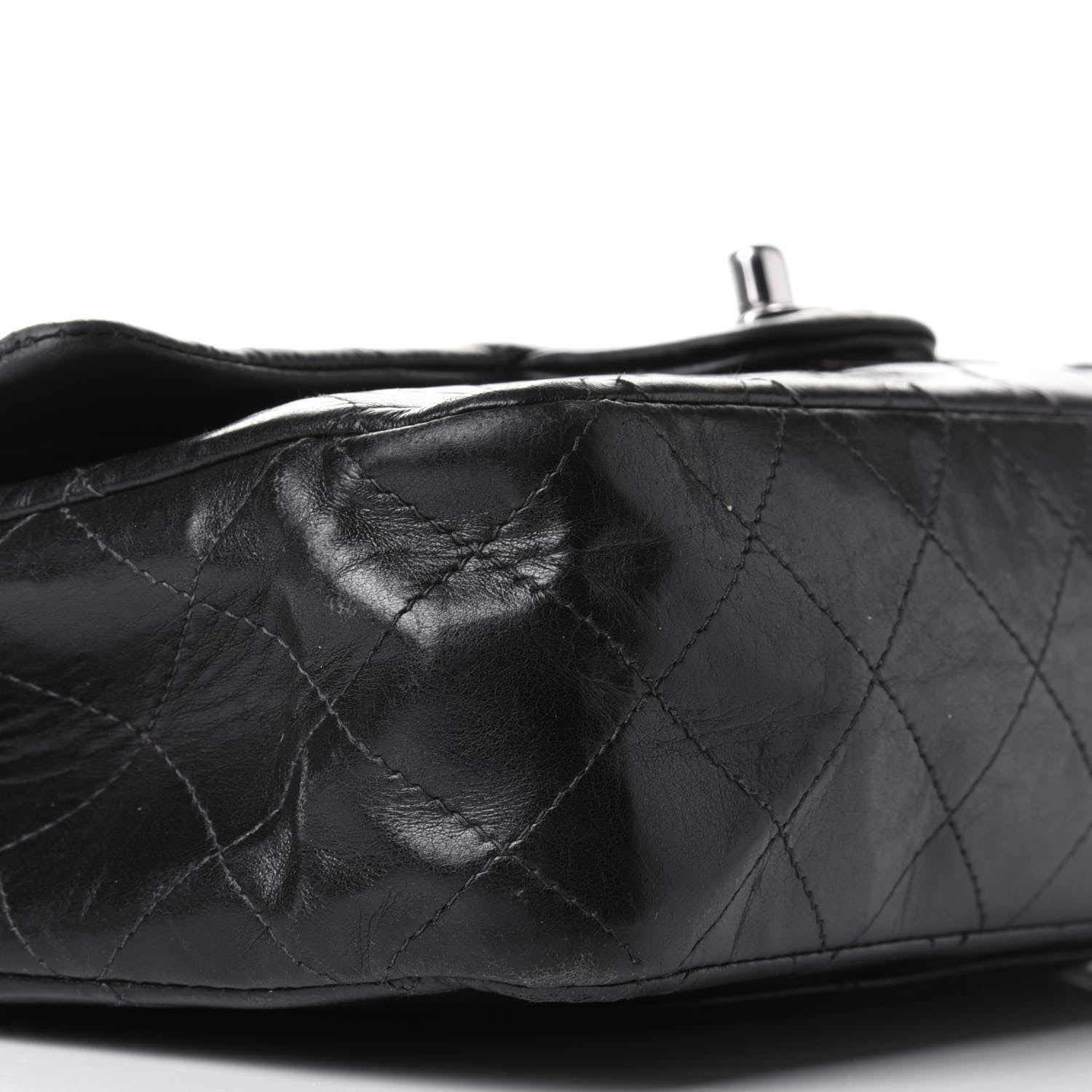 Chanel Lambskin Quilted Medium Double Flap Black 10 of 12