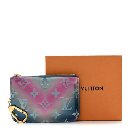 Louis Vuitton Metallic Vernis Degrade Key Pouch Blue Pink 8 of 8