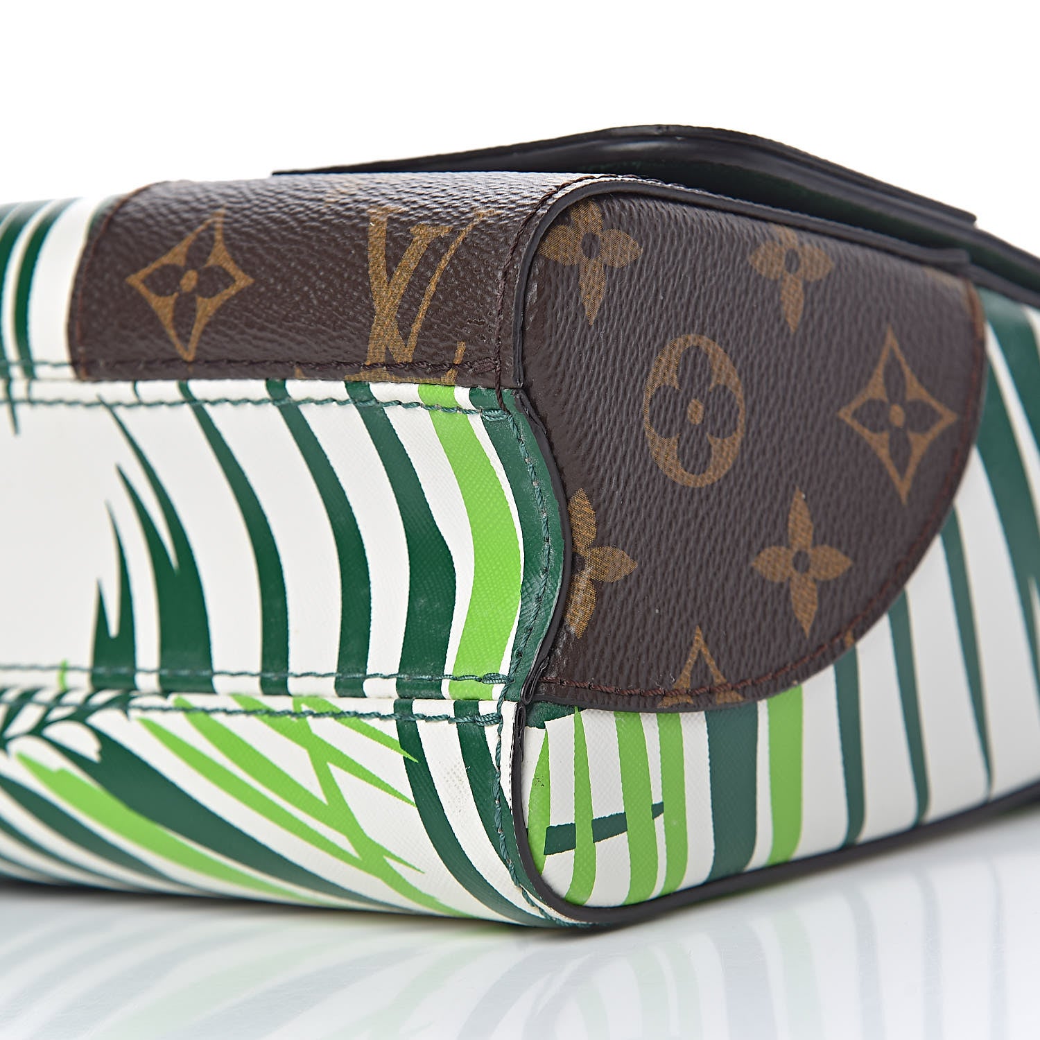 Louis Vuitton Monogram Palm Twist Shoulder Bag MM Vert White 9 of 10