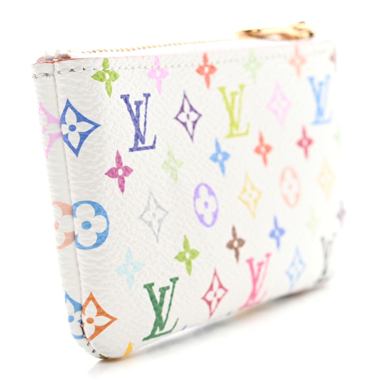 Louis Vuitton LV X TM Monogram Multicolor Key Pouch White 3 of 8