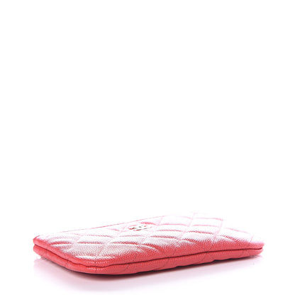 Chanel Caviar Quilted Small Cosmetic Case Red 3 of 10