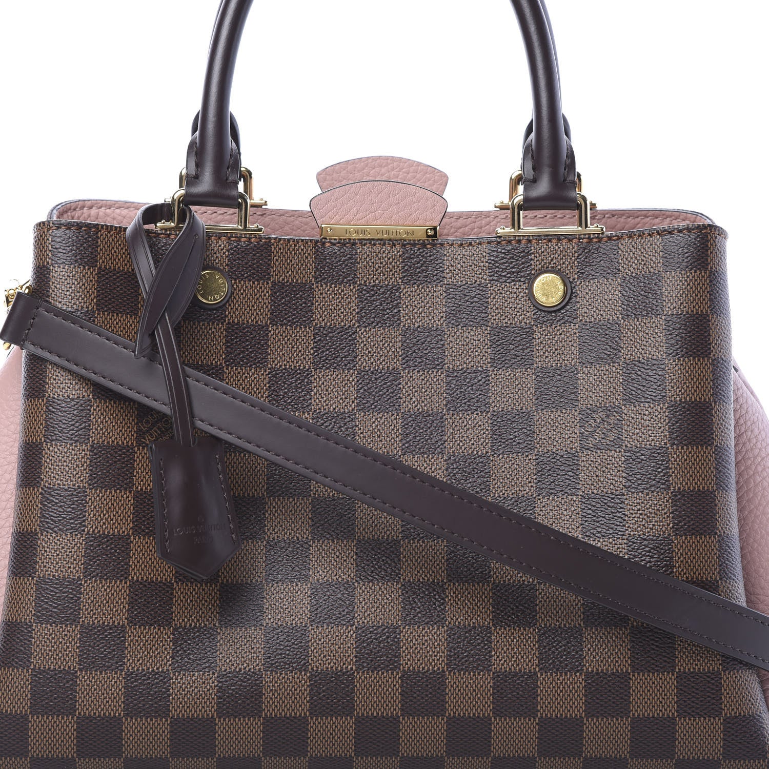 Louis Vuitton Damier Ebene Cuir Taurillon Brittany Magnolia 7 of 10