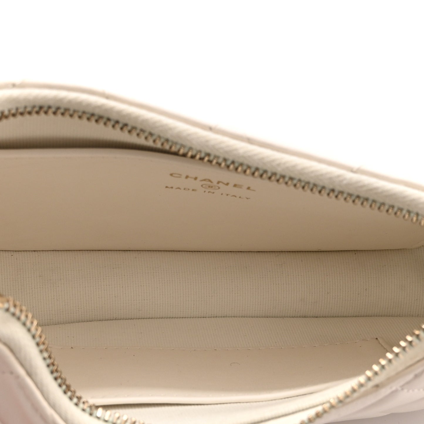 Aged Calfskin Quilted Small Chanel 19 Hobo White