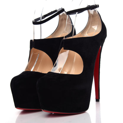 Christian Louboutin Suede Maillot 160 Pumps 41 Black 3 of 9