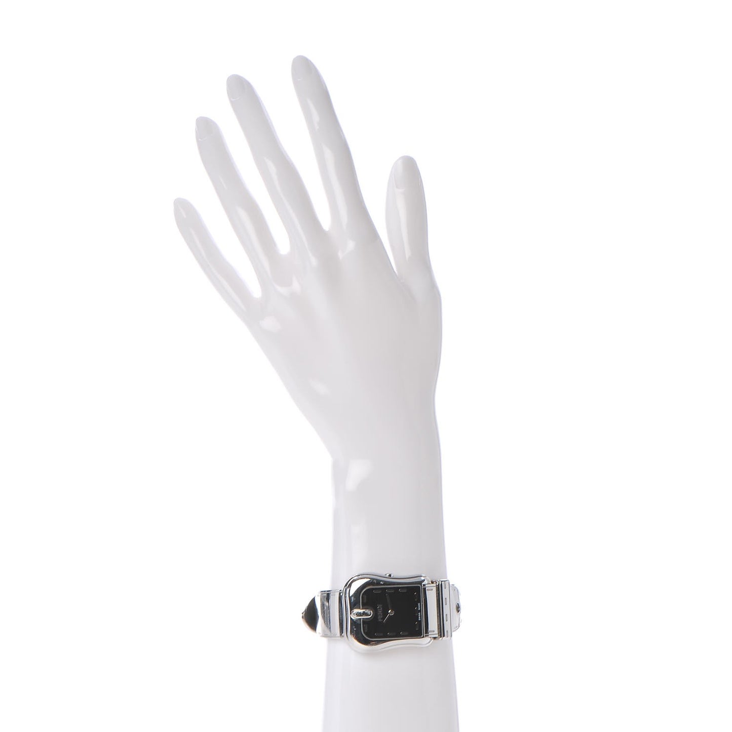 Stainless Steel 33mm Buckle Quartz Watch Black