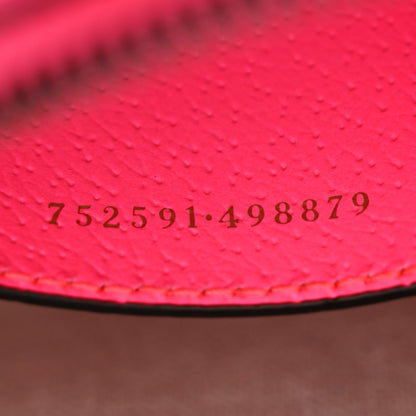 Gucci GG Supreme Monogram Textured Dollar Calfskin Web Ophidia Small Crossbody Bag Beige Ebony Fuchsia 7 of 10
