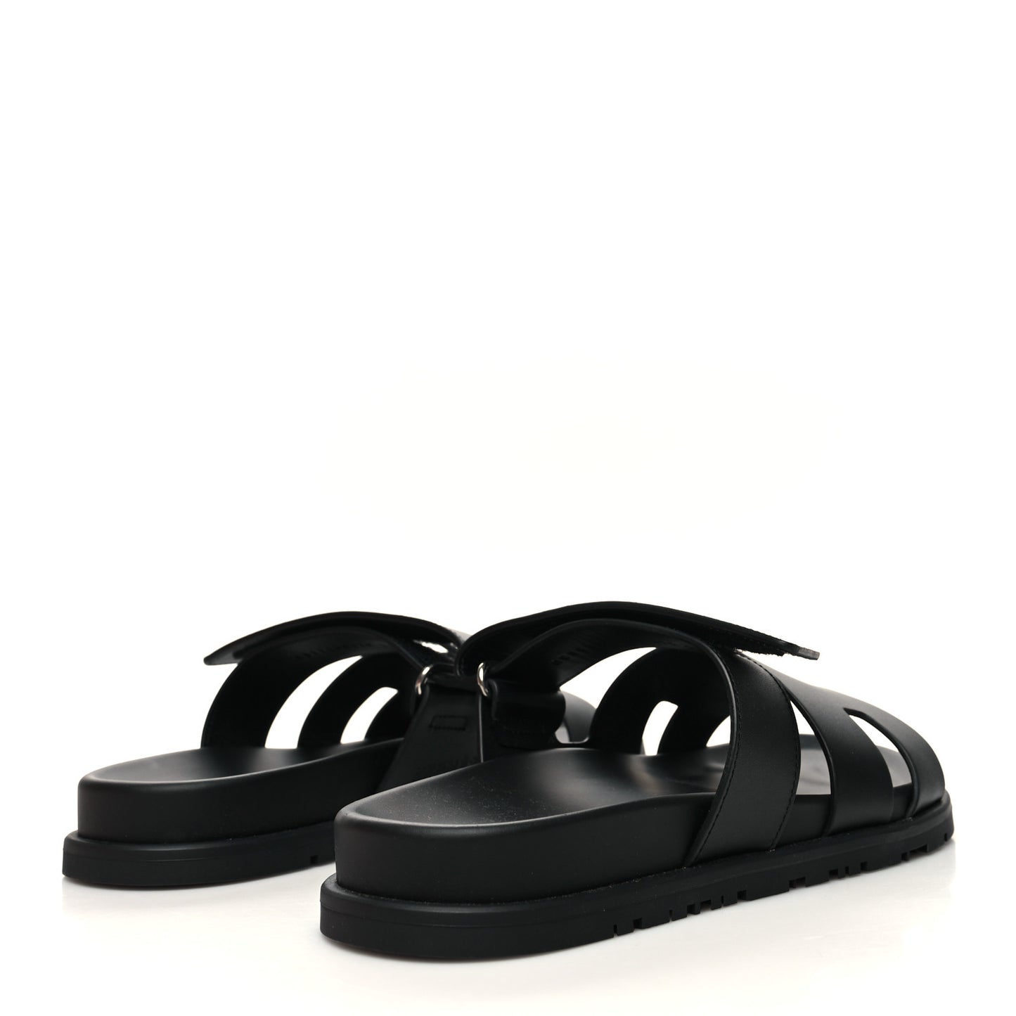 Calfskin Chypre Sandals 39.5 Black