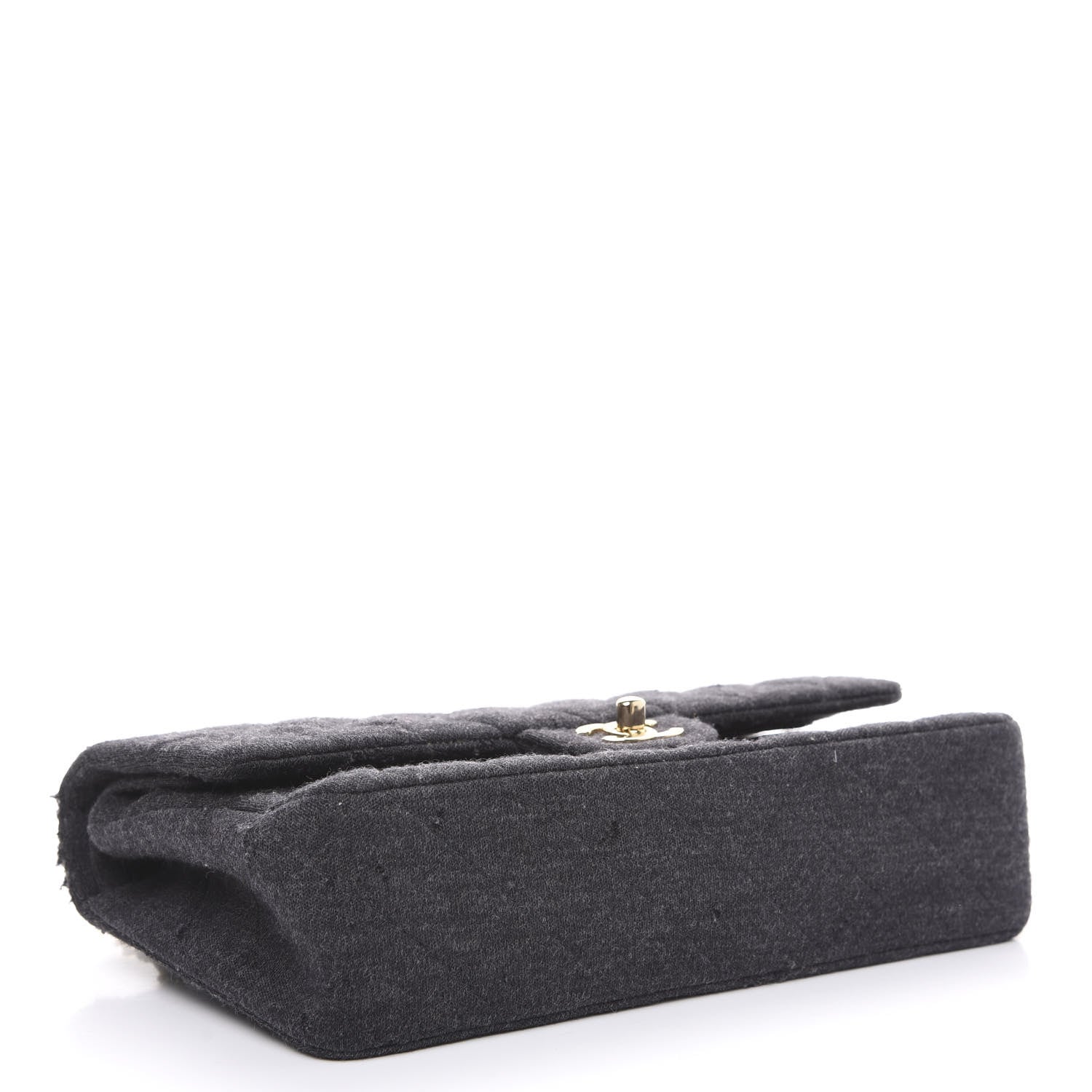 Chanel Jersey Quilted Small Double Flap Black 4 of 15