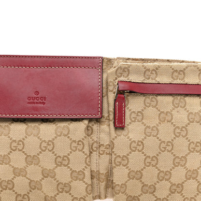 Gucci GG Monogram Double Pocket Belt Bag Red 8 of 11