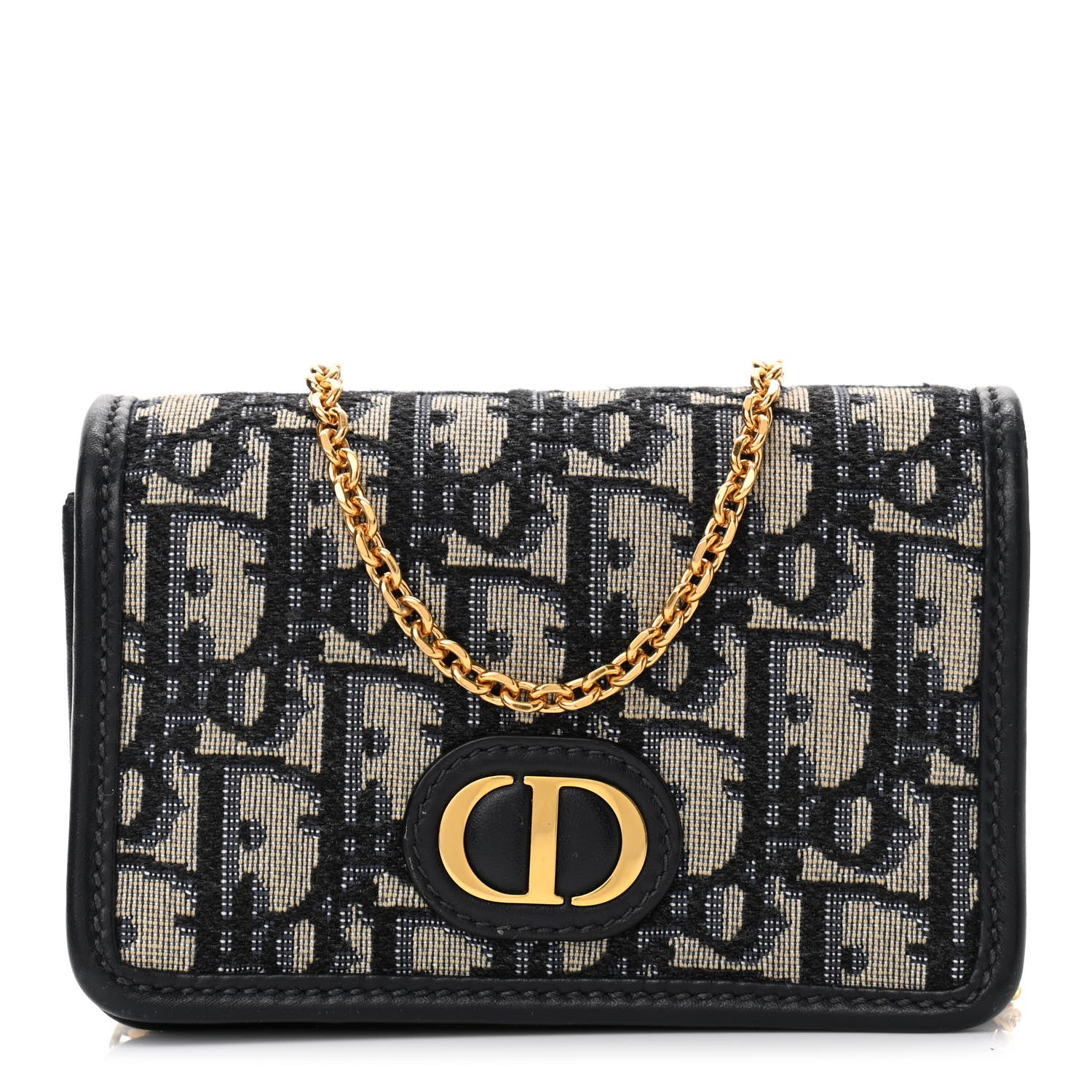 Christian Dior Oblique Nano 30 Montaigne Pouch Blue 1 of 10