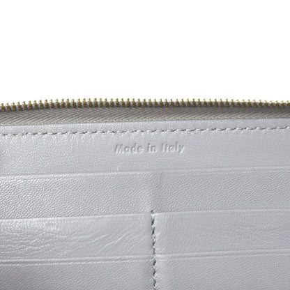 Celine Lambskin Large Zip Around Multifunction Wallet Grey 13 of 14