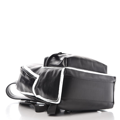 Givenchy Smooth Calfskin Graffiti Paint Logo Backpack Black 4 of 8