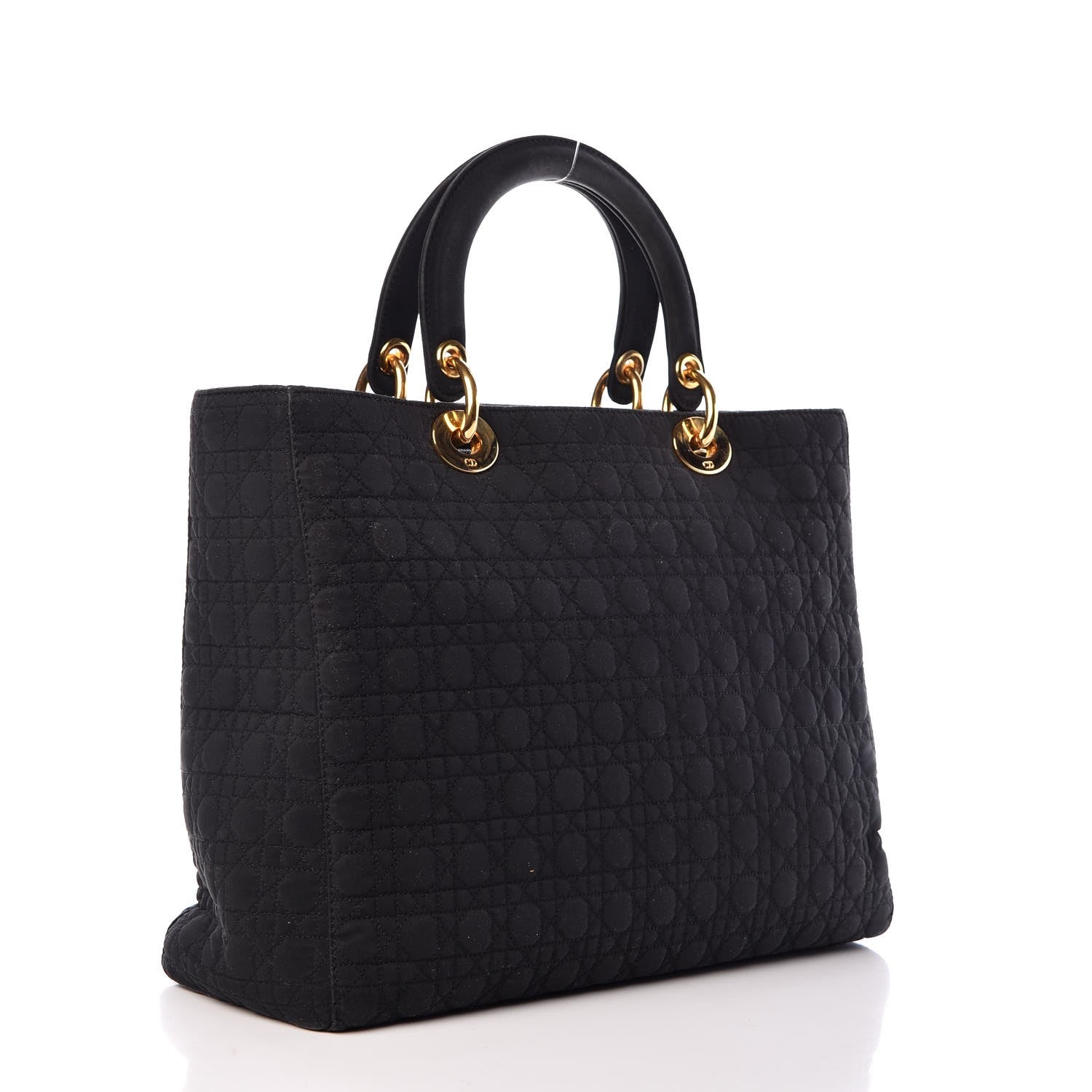 Christian Dior Nylon Cannage Large Lady Dior Black 3 of 11