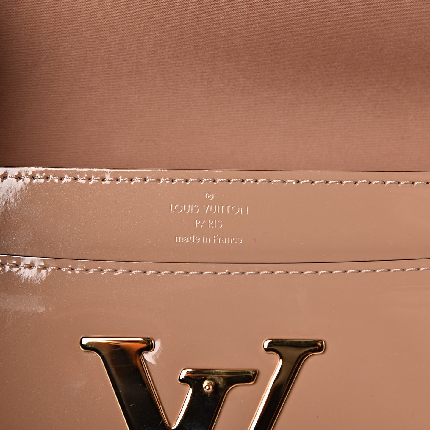 Patent Louise Clutch Nude