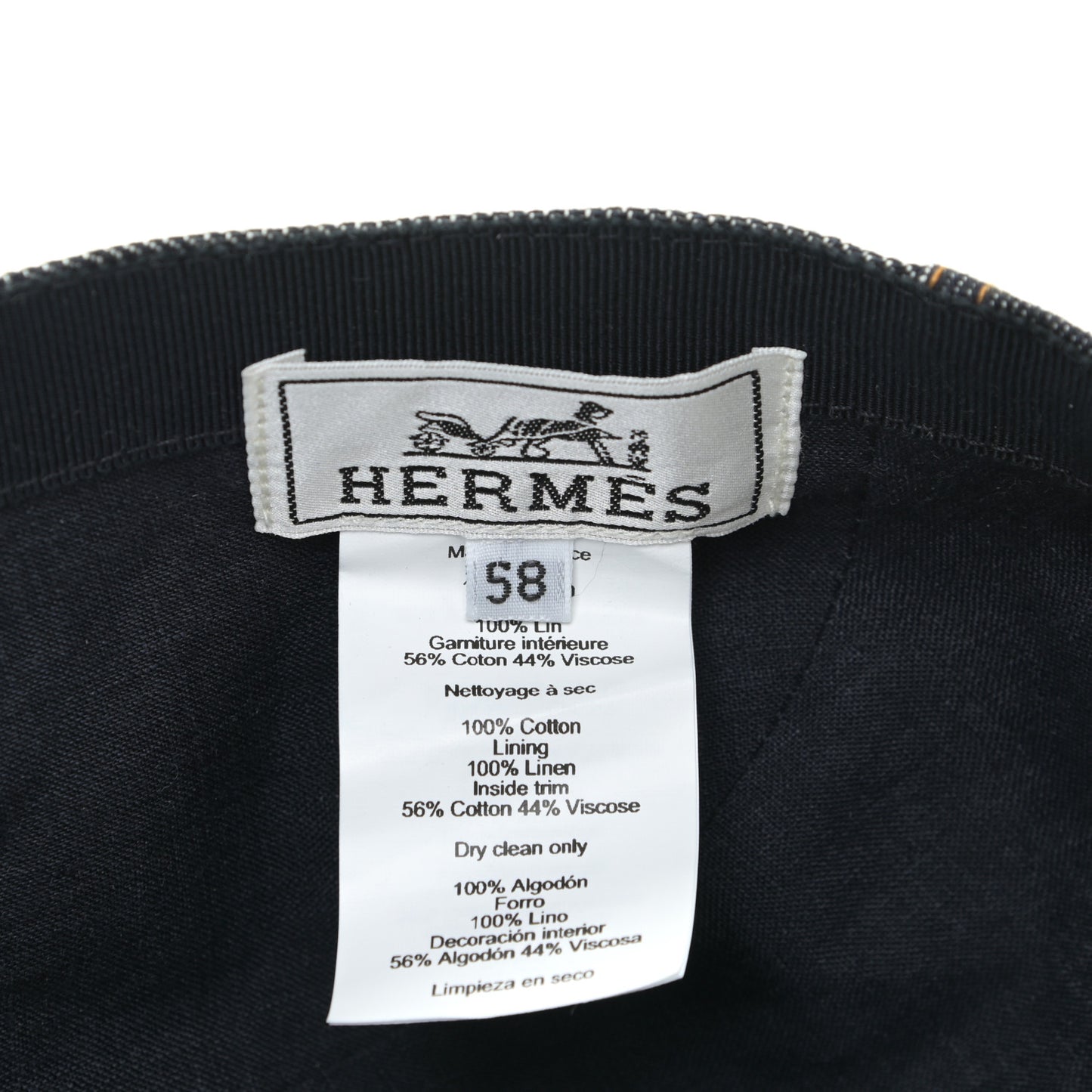 Denim Embroidered Nevada Cap 58 Indigo