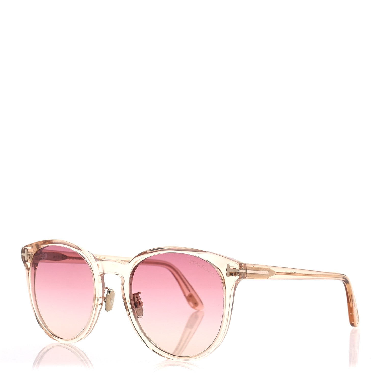 Tom Ford Eco Round Sunglasses TF1052-K Pink 1 of 8