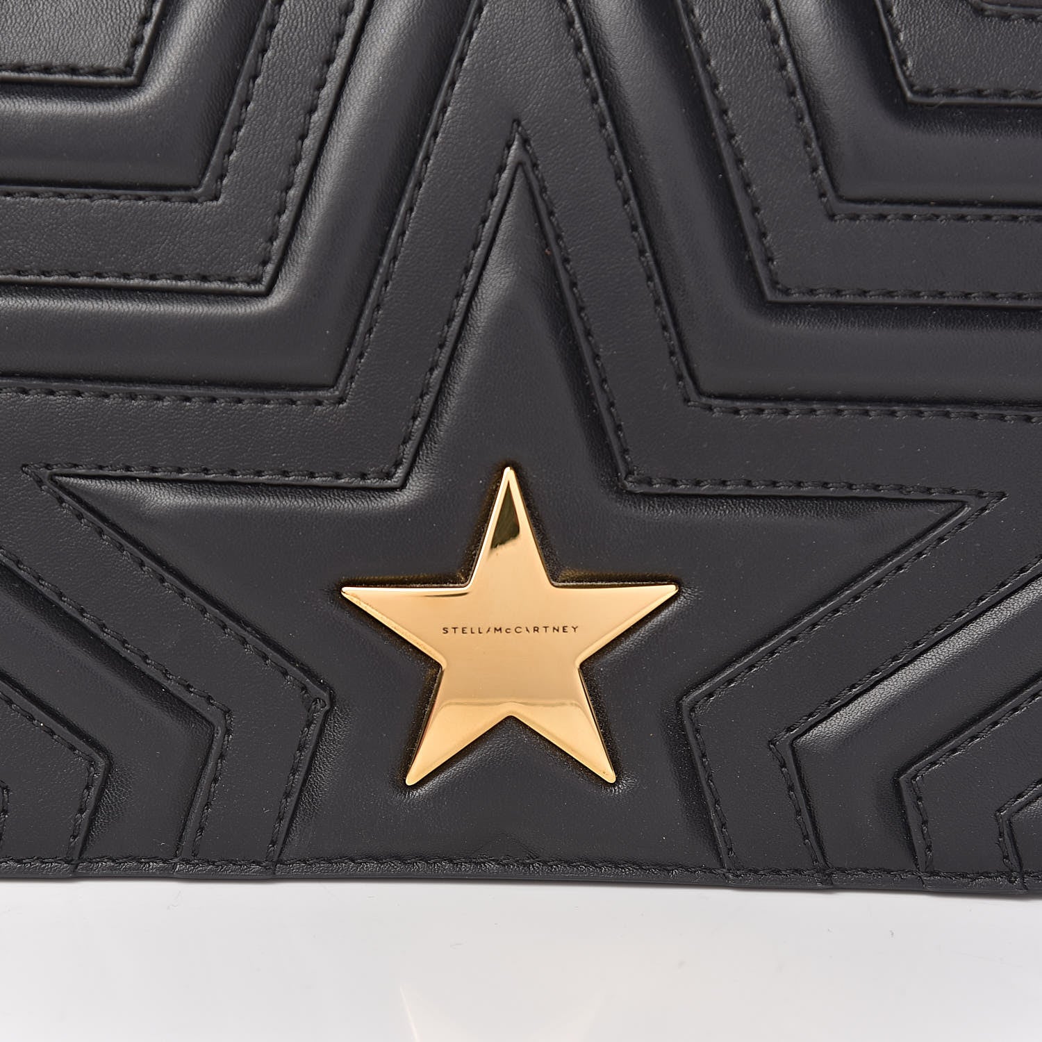 Stella McCartney Alter Nappa Star Medium Flap Shoulder Bag Black 6 of 12