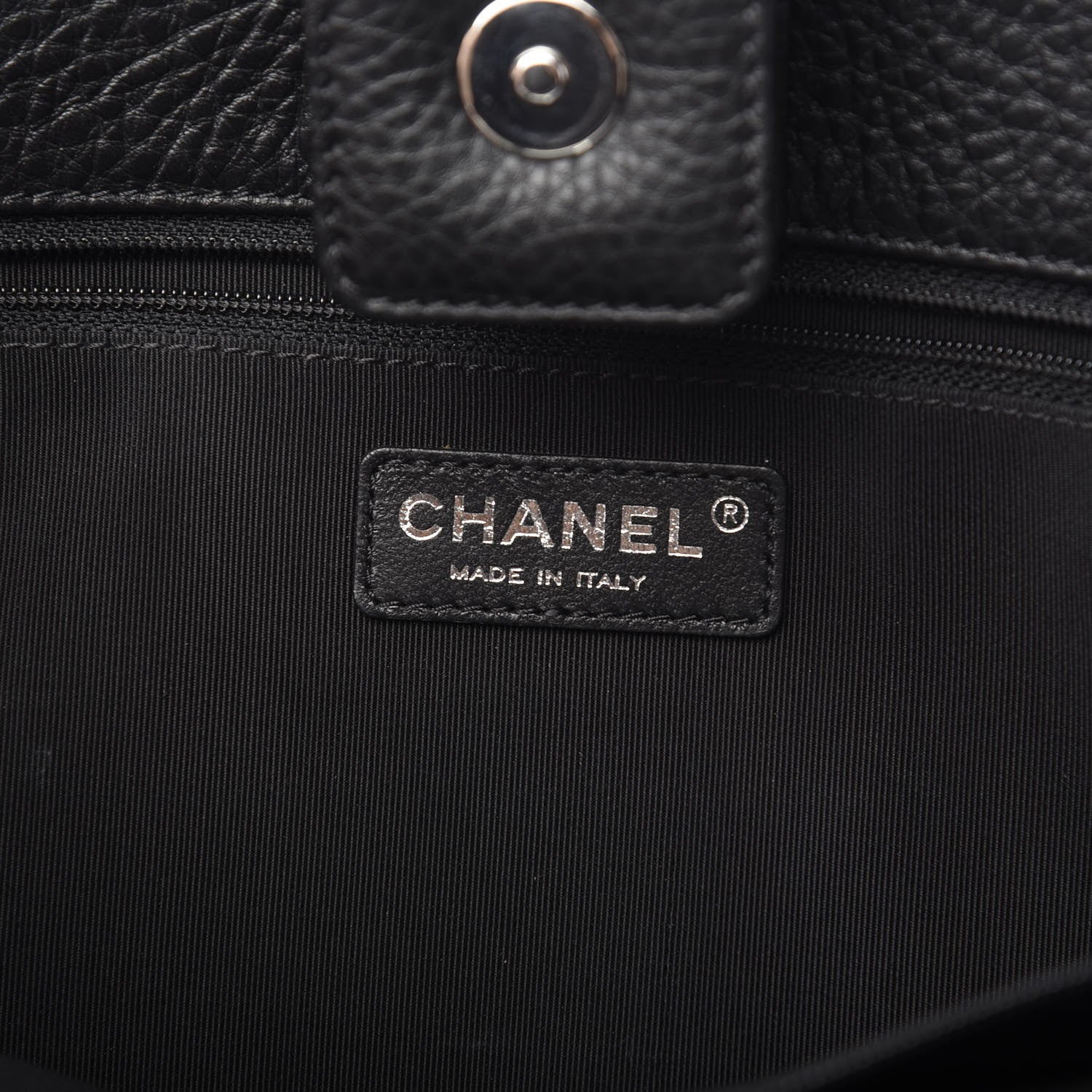Chanel Deerskin Cerf Executive Shopper Tote Black 6 of 11
