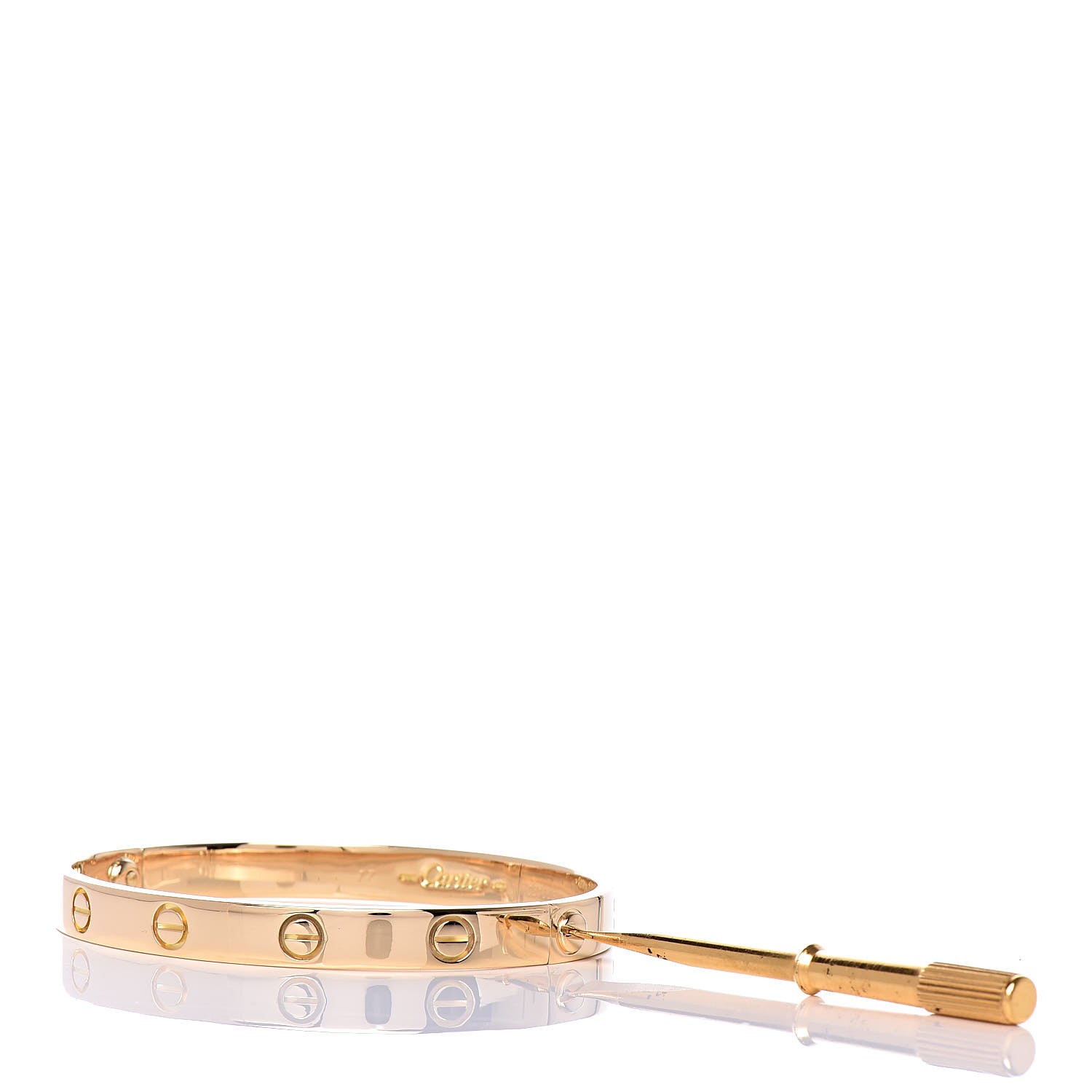 Cartier 18K Yellow Gold LOVE Bracelet 17 7 of 7