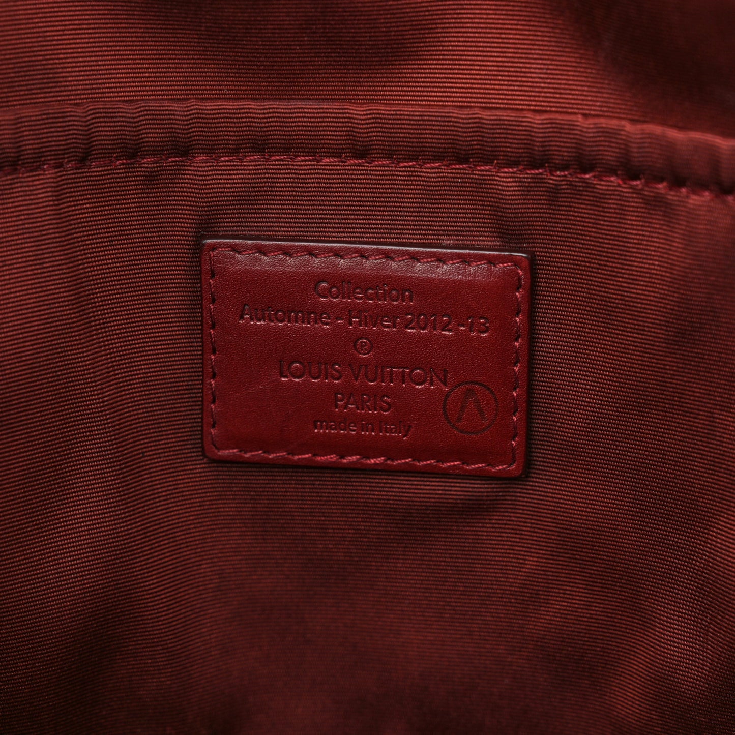 Sequin Monogram Sunshine Express North South Burgundy