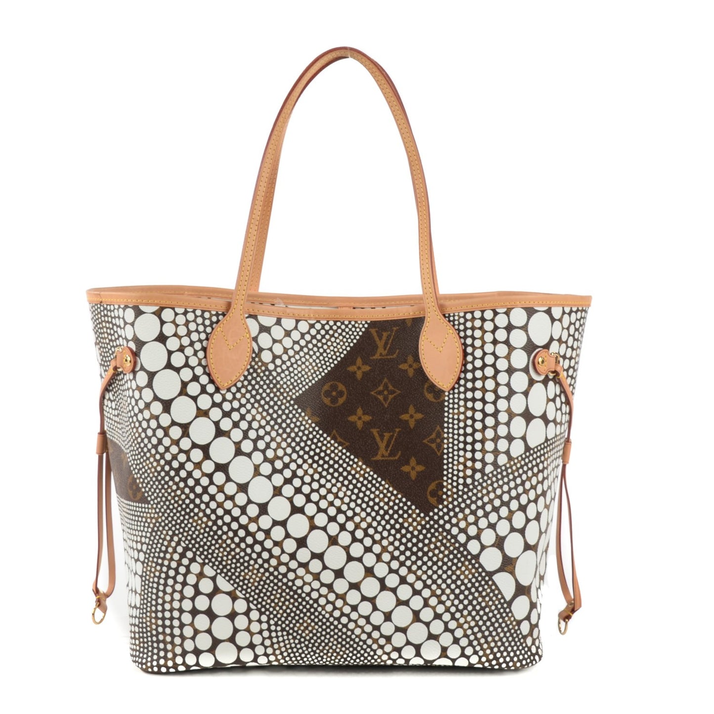 Monogram Kusama Waves Neverfull MM White