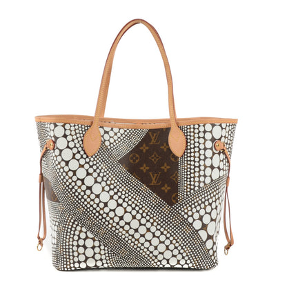 Louis Vuitton Monogram Kusama Waves Neverfull MM White 1 of 7