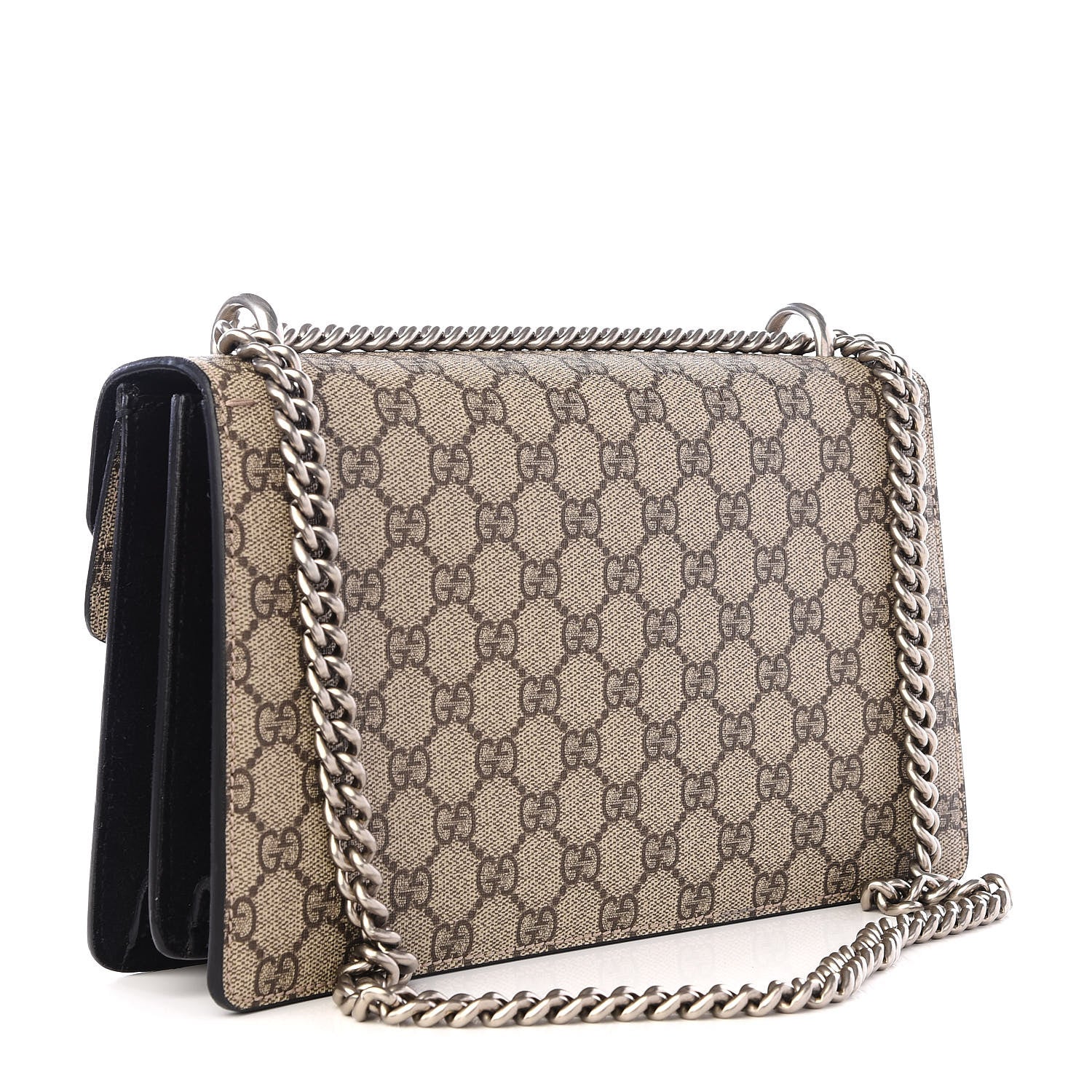 Gucci GG Supreme Monogram Small Dionysus Shoulder Bag Black 2 of 8