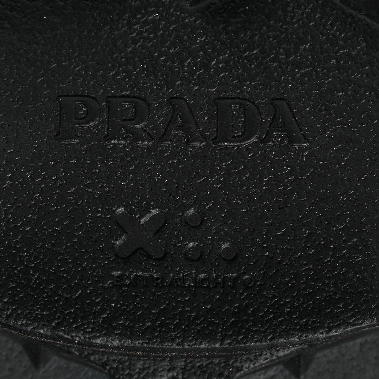 Prada Spazzolato Rois Nylon Metal Triangle Logo Monolith Pouch Pocket 55mm Boots 37 Black 6 of 8