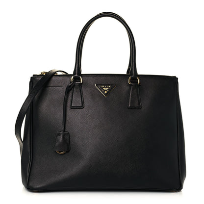 Prada Saffiano Large Galleria Double Zip Tote Black 1 of 11