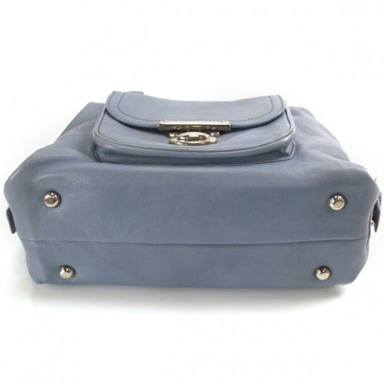 Marc Jacobs Leather Soft Satchel Cornflower 4 of 10