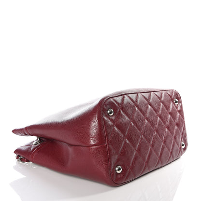 Chanel Caviar Quilted Large Timeless CC Soft Tote Dark Red 3 of 9