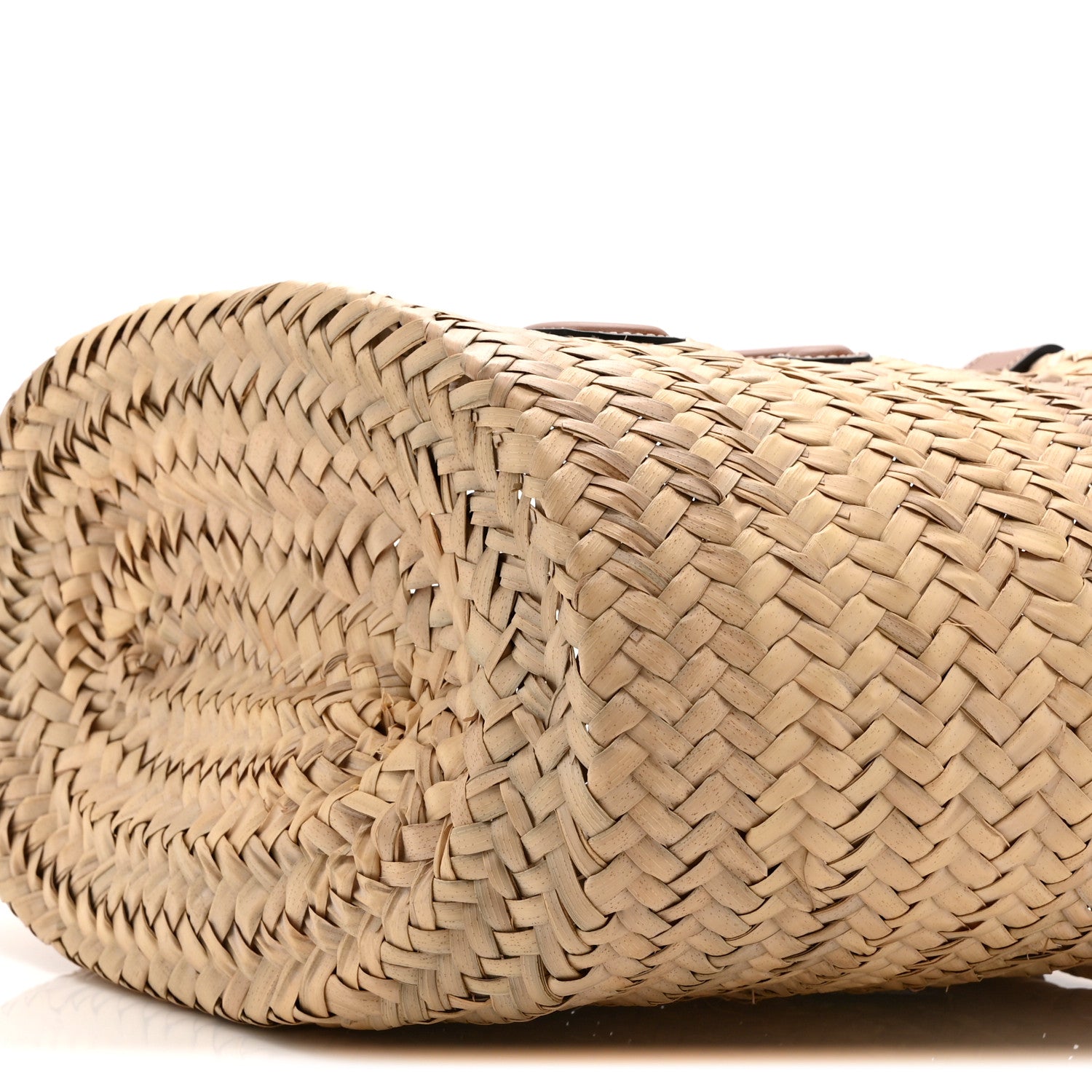 Celine Raffia Calfskin Triomphe Teen Panier Tan 10 of 10