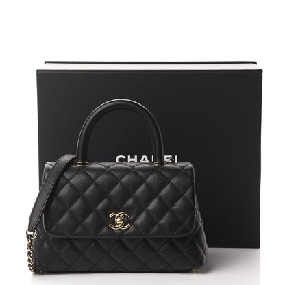 Chanel Caviar Quilted Mini Coco Handle Flap Black 11 of 11