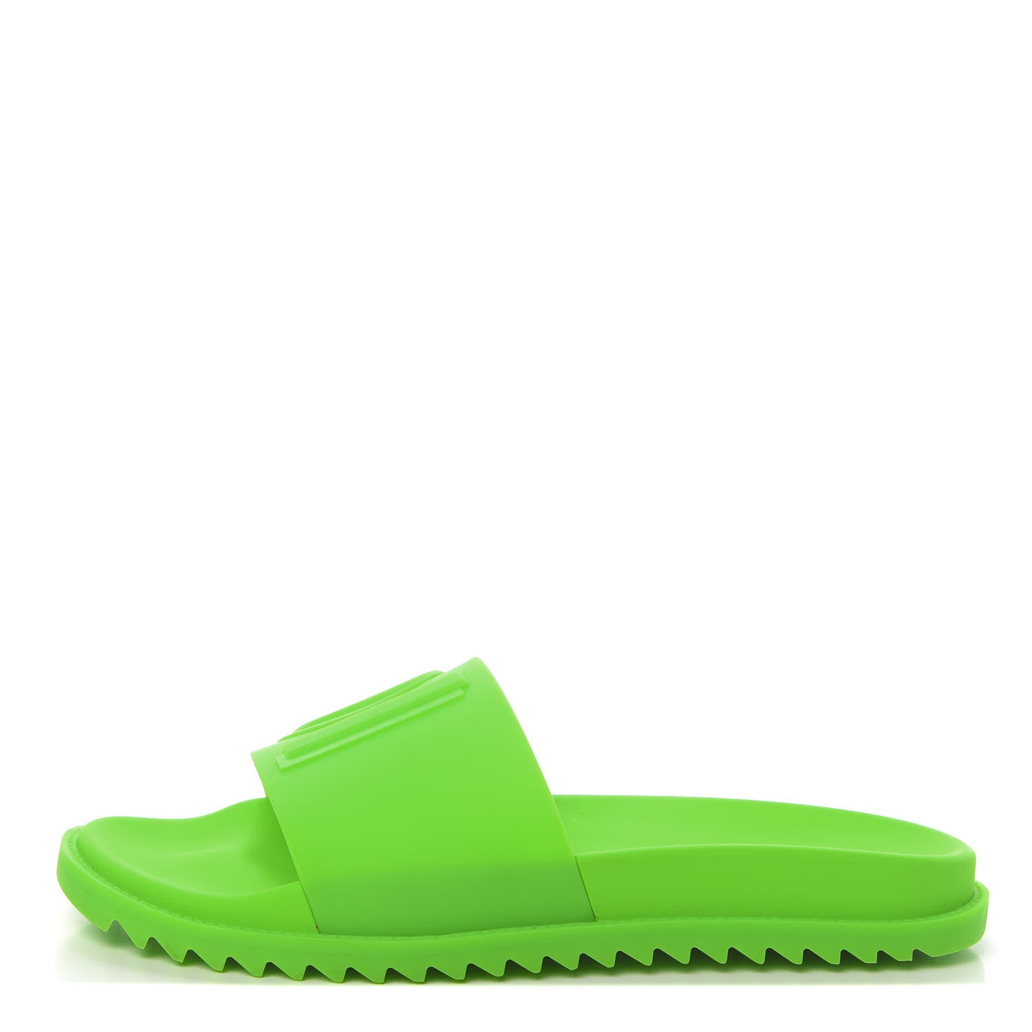 Fendi Rubber Logo Slide Sandals 9 Green 1 of 11