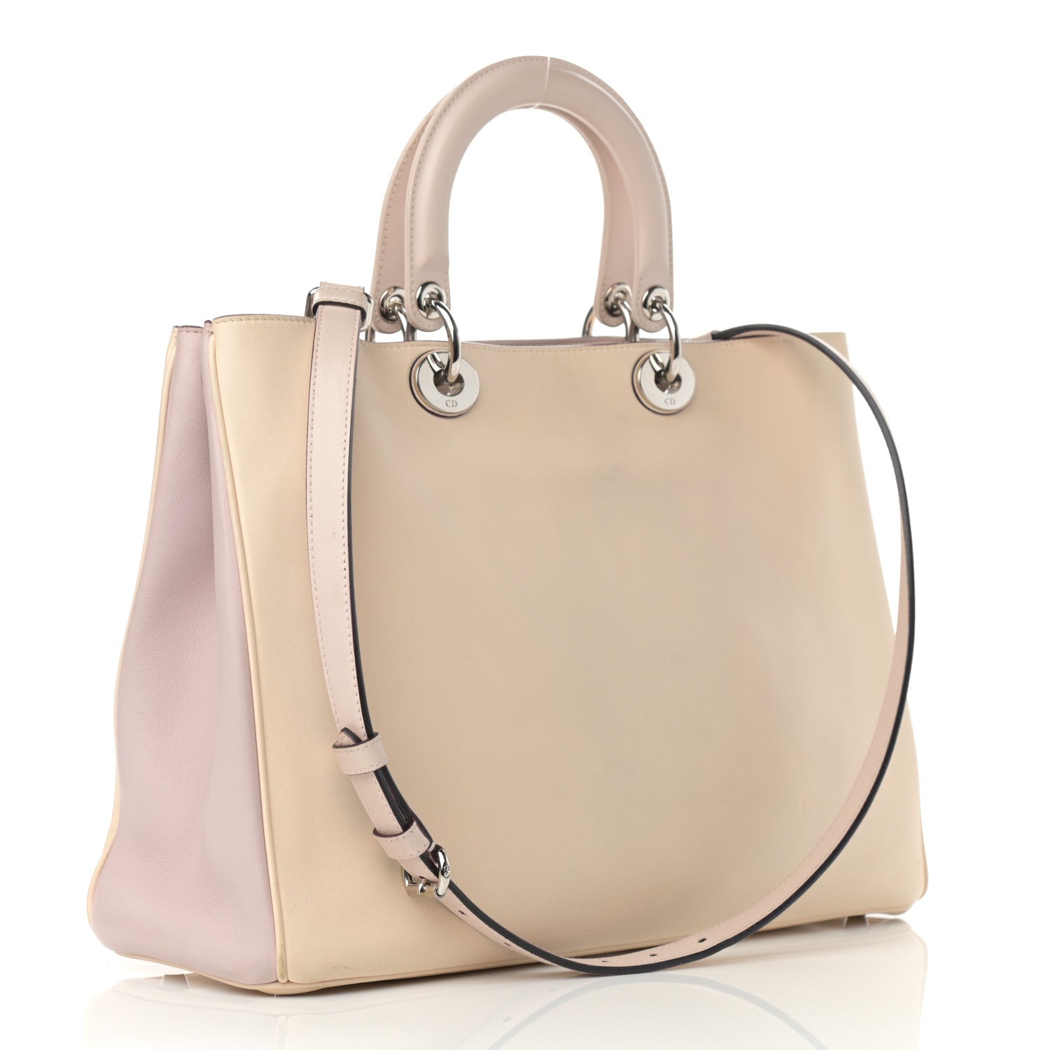 Christian Dior Smooth Calfskin Large Diorissimo Tote Beige 4 of 17