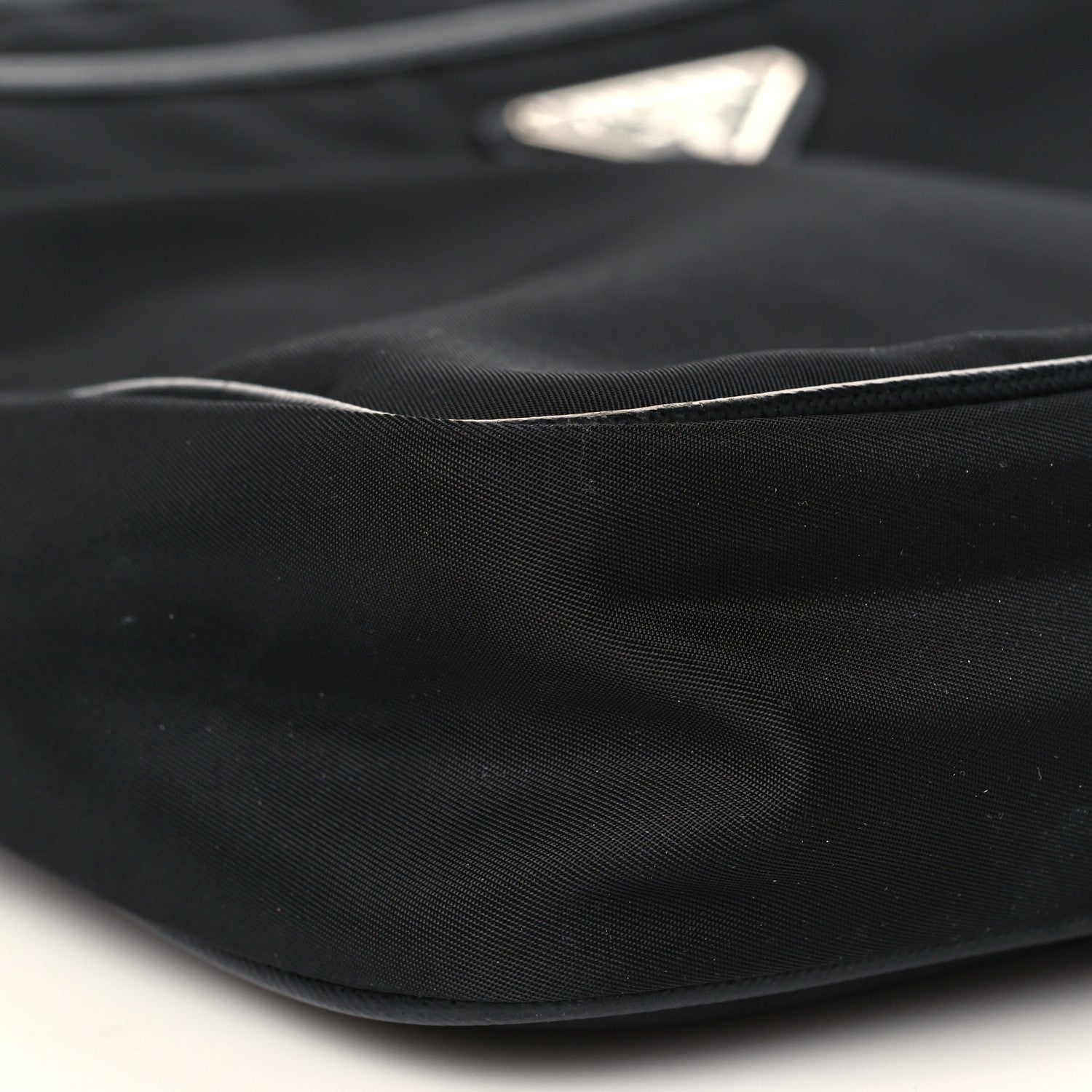 Prada Tessuto Nylon Saffiano Flat Messenger Bag Black 8 of 10