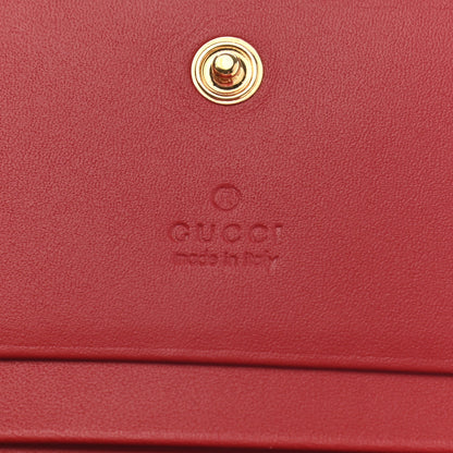 Gucci GG Supreme Monogram Blooms Card Case Beige Blue Navy Hibiscus Red 6 of 8