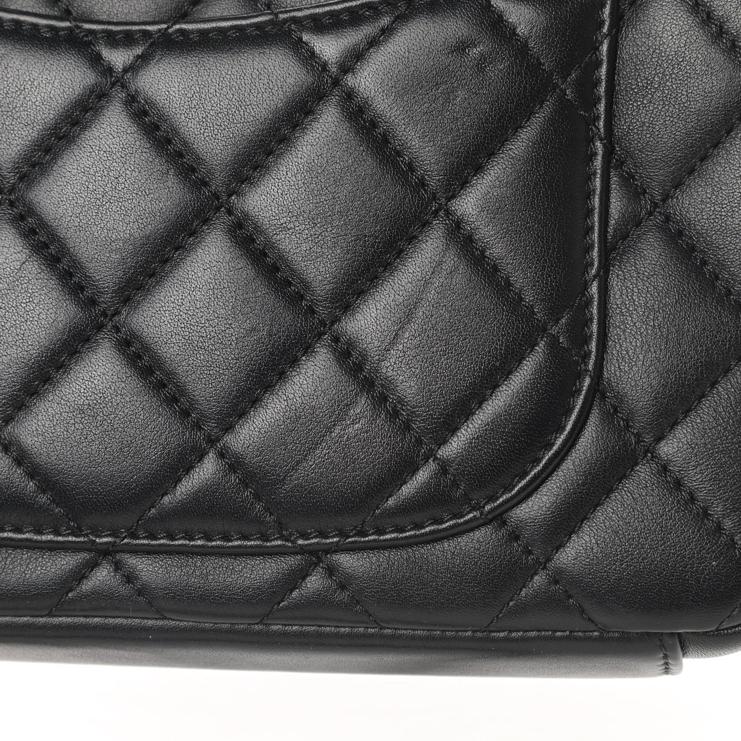 Lambskin Quilted Small CC Filigree Flap Black