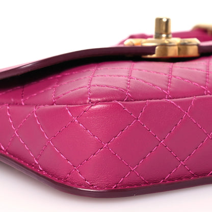 Chanel Calfskin Quilted Waist Bag With Coin Purse Fuchsia 9 of 11