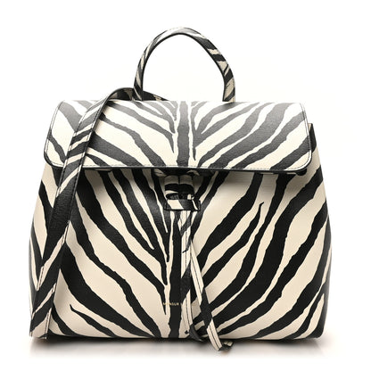Mansur Gavriel Saffiano Zebra Print Mini Lady Bag Black White 1 of 9